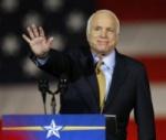 John McCain during his concession speech last evening.  Photo from Reuters.