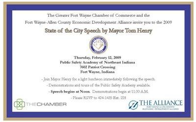 State of the City invitation
