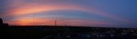 Sunset over Fort Wayne.