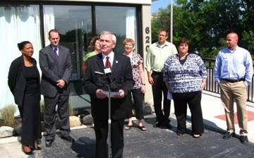 Mayor Tom Henry at the press conference.