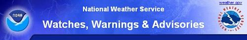 National Weather Service logo.