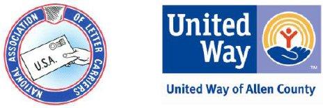 National Association of Letter Carriers and United Way of Allen County logos.