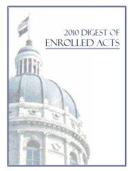 Cover of the 2010 Digest of Enrolled Acts.