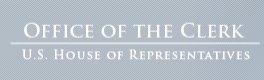 US House of Representatives Clerk's website logo.