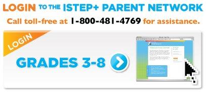 ISTEP+ & Parent Network logos.