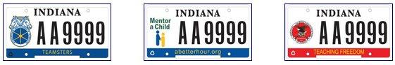 2nd row of license plates.