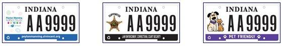3rd row of license plates.