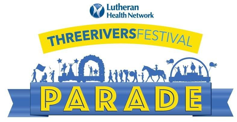 The Lutheran Health Network Three Rivers Festival Parade logo.
