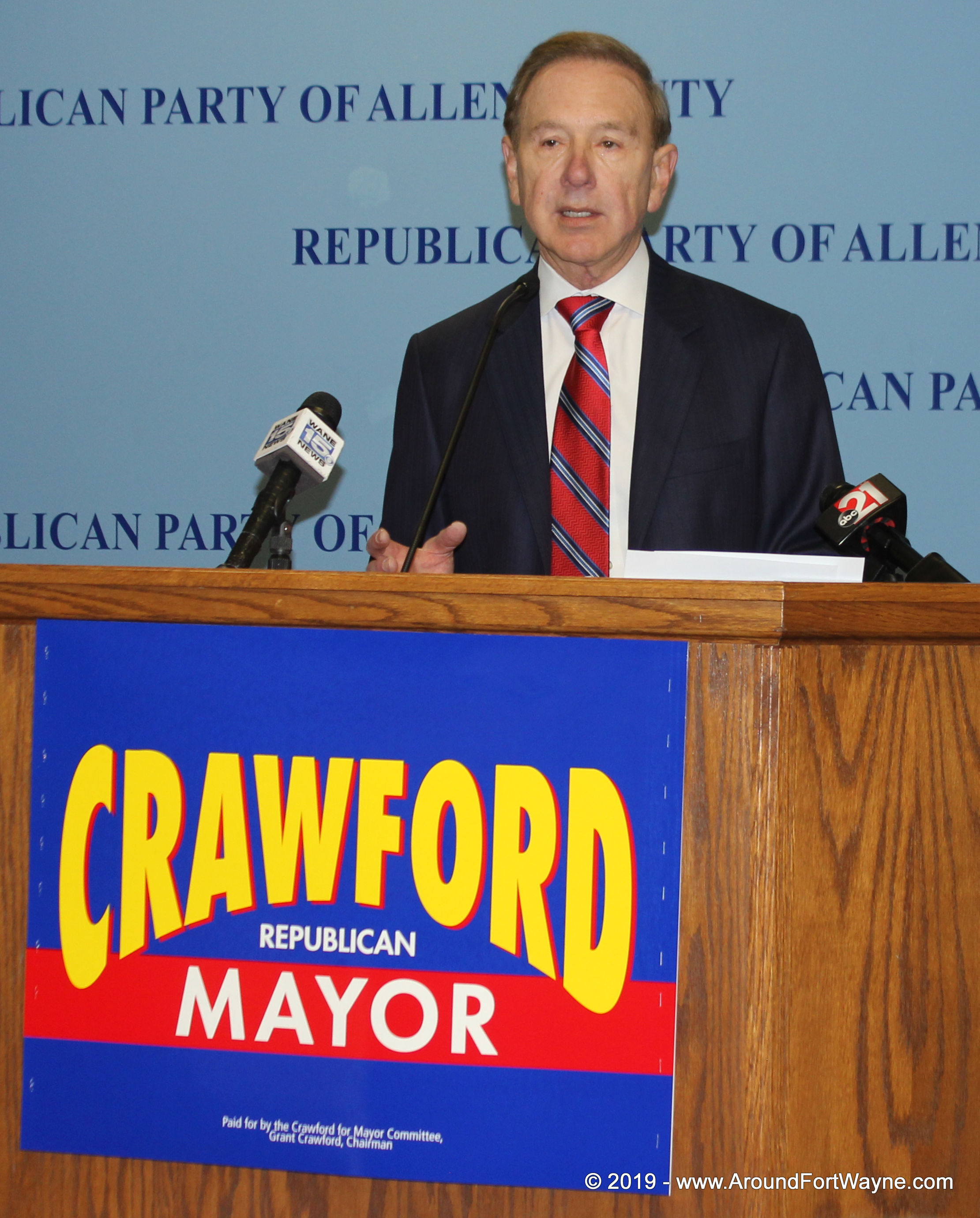 Fort Wayne Indiana Mayoral candidate John Crawford (R)