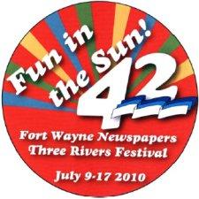 2010 Three Rivers Festival button, courtesy image.