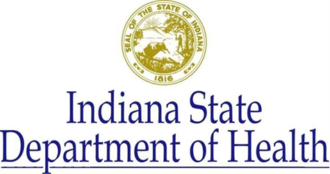 Indiana Department of Health logo.