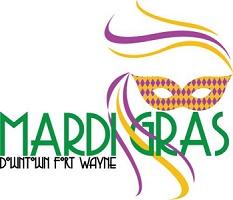 Mardi Gras in Downtown Fort Wayne logo