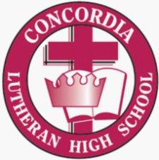 Concordia Lutheran High School logo.