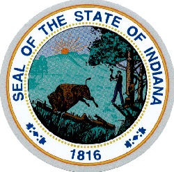 Seal of the State of Indiana.