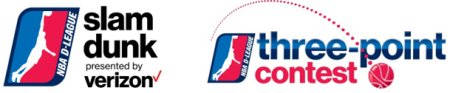 NBA Slam Dunk, Three-point Contest logos.