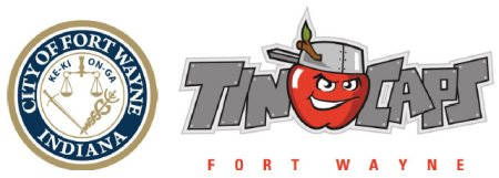 TinCaps logo and City of Fort Wayne seal